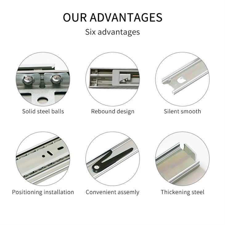 Rebound Soft Close Drawer Runners